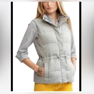 Banana Republic Down/Waterfowl Puffer Vest, Gray, Women’s Size S